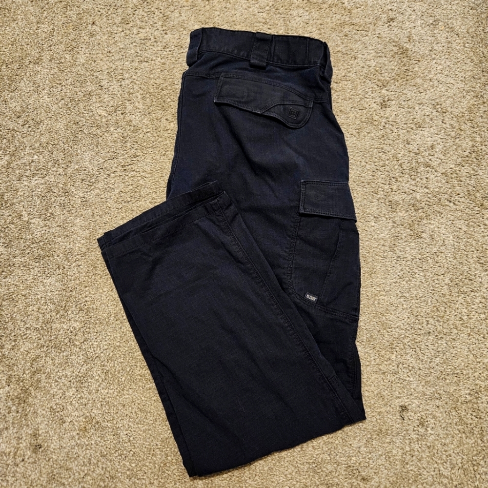 5.11 Tactical Series Men's Cargo Pants Size 38X32 Blue Utility Double Knee